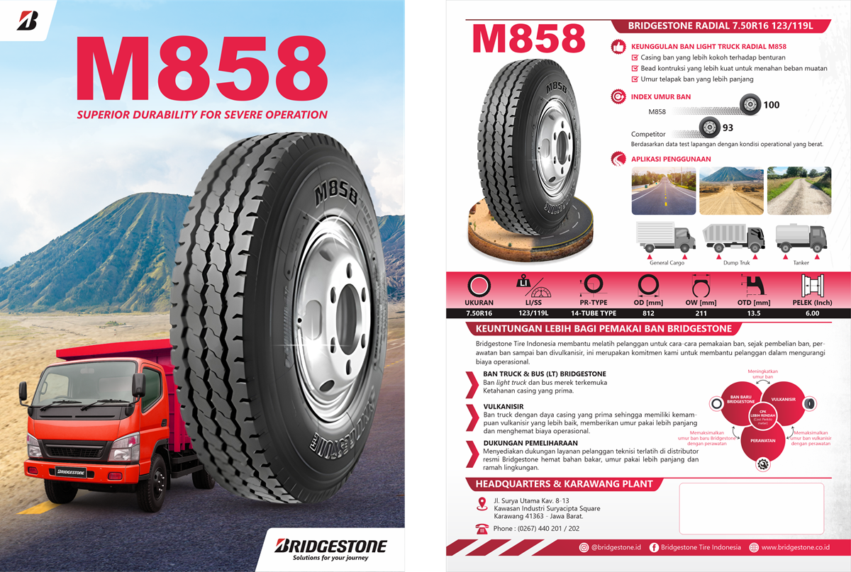 Bridgestone Indonesia Perkenalkan Ban Kendaraan Niaga Light Truck 8 Bridgestone Indonesia Perkenalkan Ban Kendaraan Niaga Light Truck