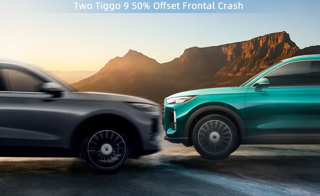 Dua Unit Chery TIGGO 9 CSH Saling Beradu untuk Buktikan Ketangguhan 3 Chery 3