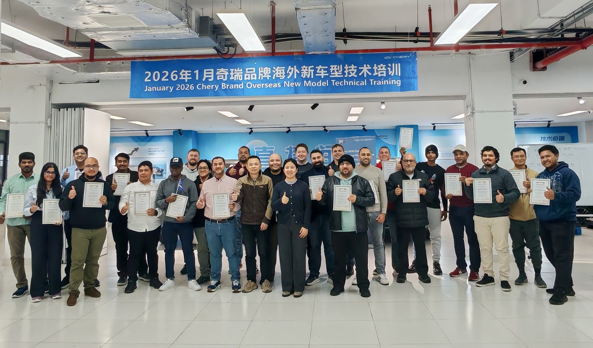 Chery Gelar Pelatihan Teknis Terpusat di 18 Negara
