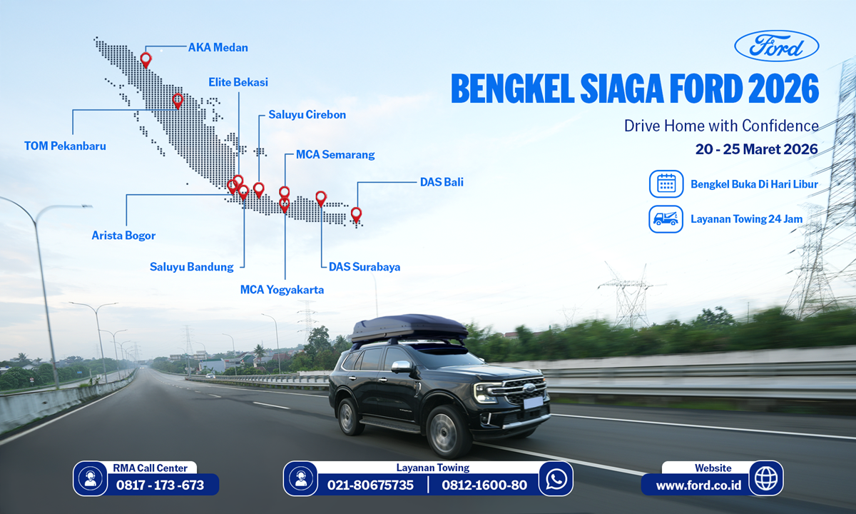 Next-Gen Ford Everest Jadi Andalan Mudik 2026, Didukung Layanan Siaga di Jalur Strategis