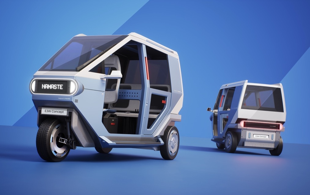 Hyundai dan TVS Motor Kembangkan Motor Listrik Roda Tiga untuk Pasar India